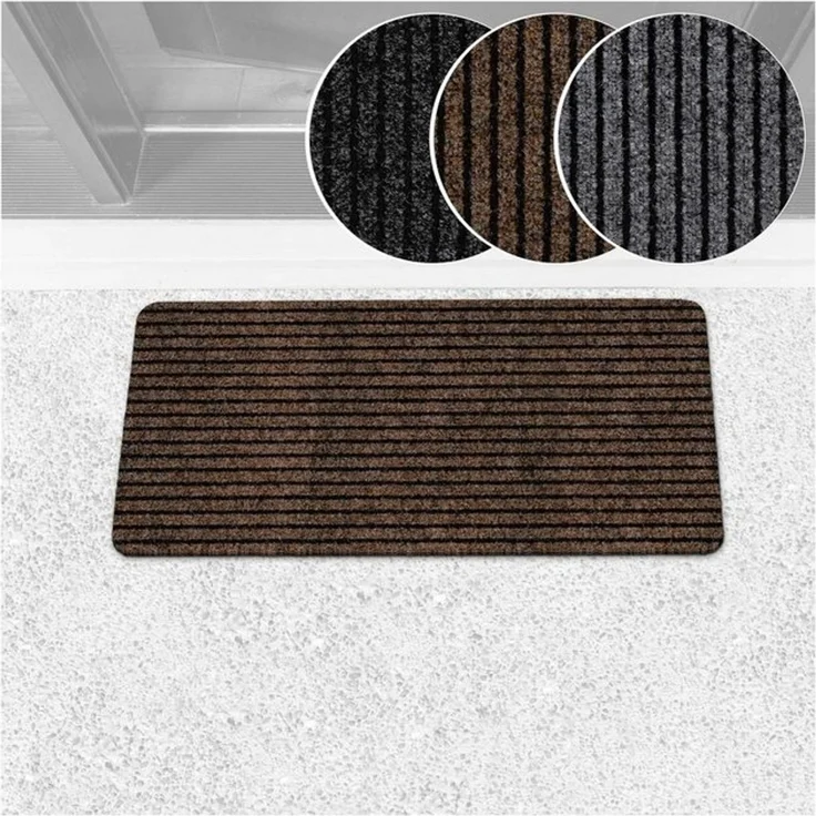 ANRO Fußmatte Türvorleger Schmutzfangmatte MiSCHA, eckig, Höhe: 8 mm, Robust-Weich Größe 50x100 cm – Bild 3