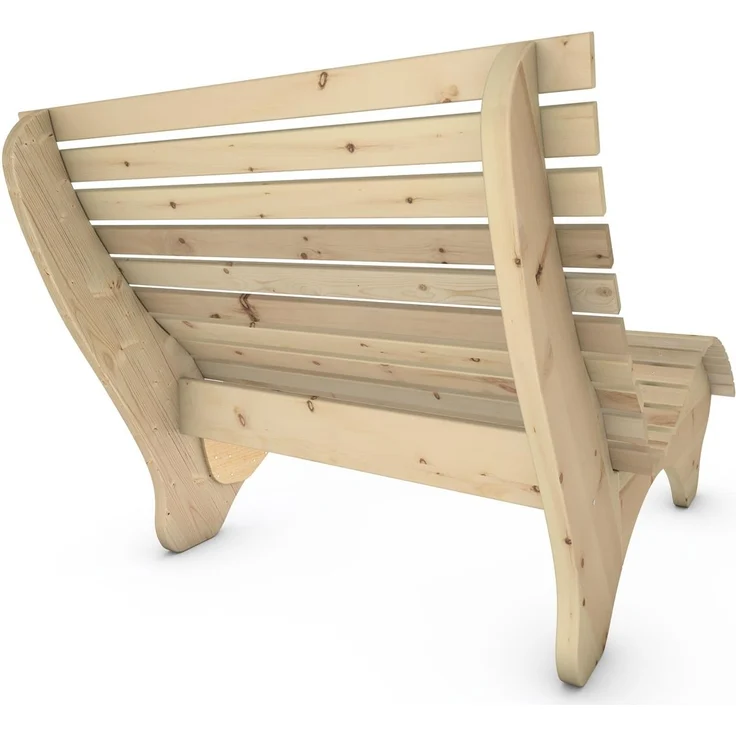 Relaxliege "Ruhe-Vroni" (Zirbe) 2-teilig stehend Breite 120 cm – Bild 6