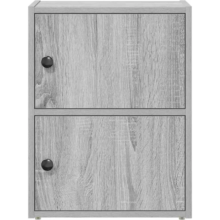vidaXL Bücherregal Grau Sonoma 40x24x52 cm Holzwerkstoff 860360 – Bild 4