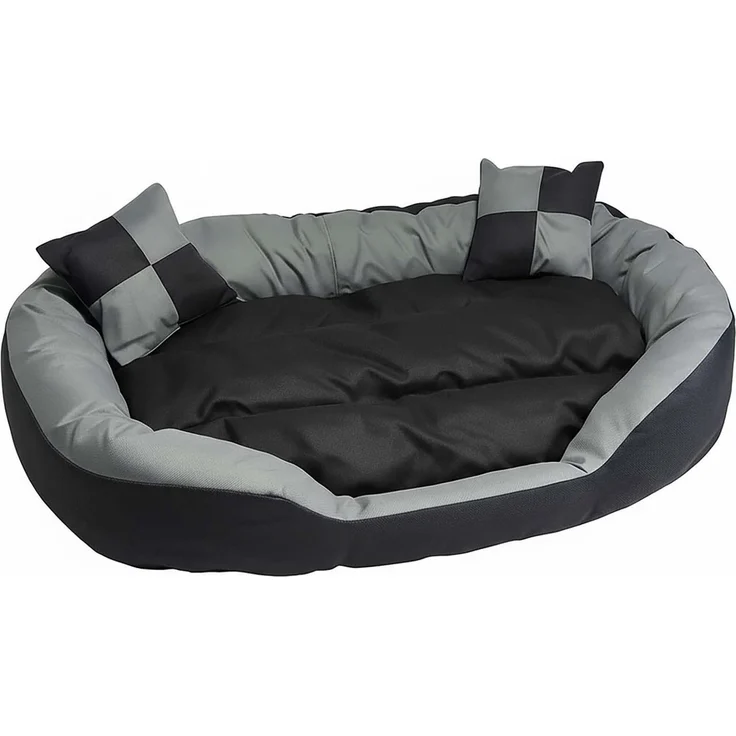 Hossis Wholesale Big Tier Sofa Hundebett M 85x70x20cm | Kuschelig & waschbar | Hundekorb mit Wendekissen & 2 Zierkissen | Welpenbett aus 100% Polyester | Bequem, pflegeleicht & geruchsfrei – Bild 2