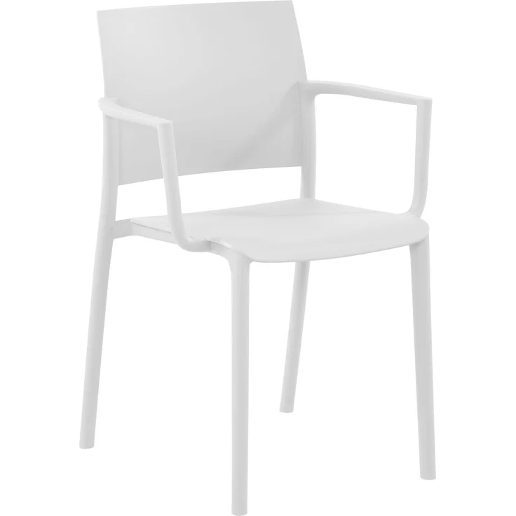 Gartenmöbel-Set FRIDA mit 2 Stühlen - 186 x 72 x 81 cm, Kunststoff, Weiß | Balkonset Gartenset Tisch mit Stühlen Bistroset Outdoor – Bild 5