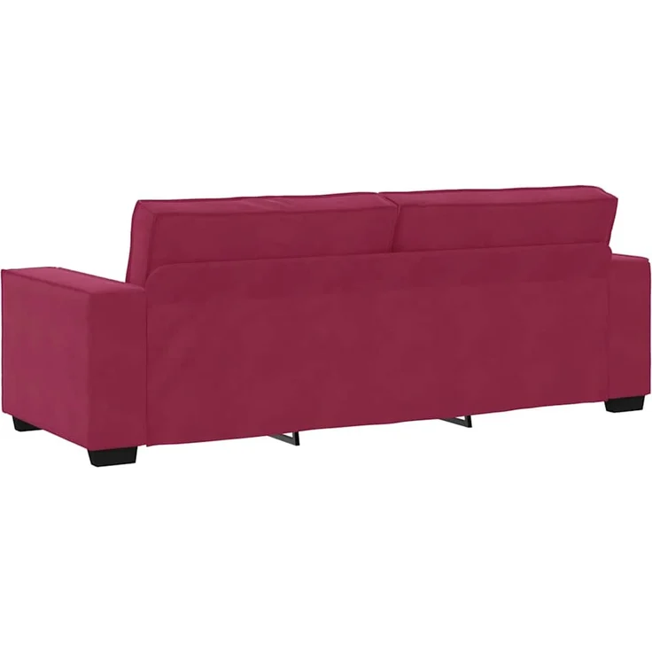 vidaXL 3-Sitzer-Sofa Weinrot 220x78x84 cm Samt 4105034 – Bild 5