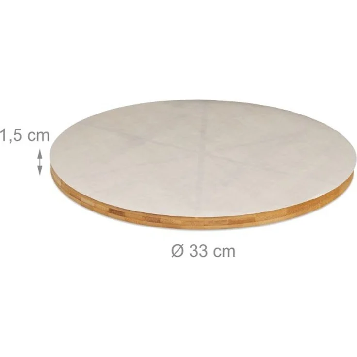 Pizzabrett Bambus 2er Set mit Backpapier – Bild 4