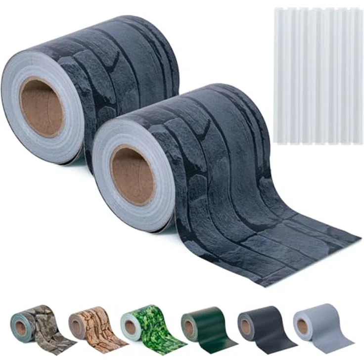 Sichtschutzstreifen Zaun 35 m x 19 cm inkl. 20 Clips, Sichtschutz Zaunfolie PVC Sichtschutzstreifen Doppelstabmatten für Gartenzaun, Balkon/Diverse Farben-2PCS – Bild 2