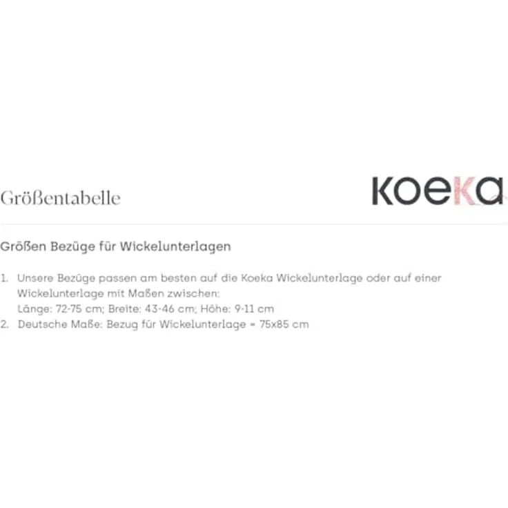 Koeka Faro Wickelunterlagenbezug - Caffe Terra – Bild 5