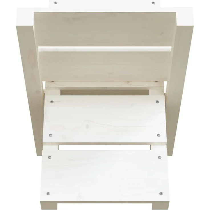 vidaXL Kaminholzhalter Weiß 47x39,5x48 cm Massivholz Kiefer 822448 – Bild 6