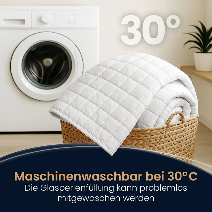 ELONEO Gewichtsdecke, Entspannungsdecke & Anti-Stress Therapiedecke, 155x220cm, 7 kg – Bild 5