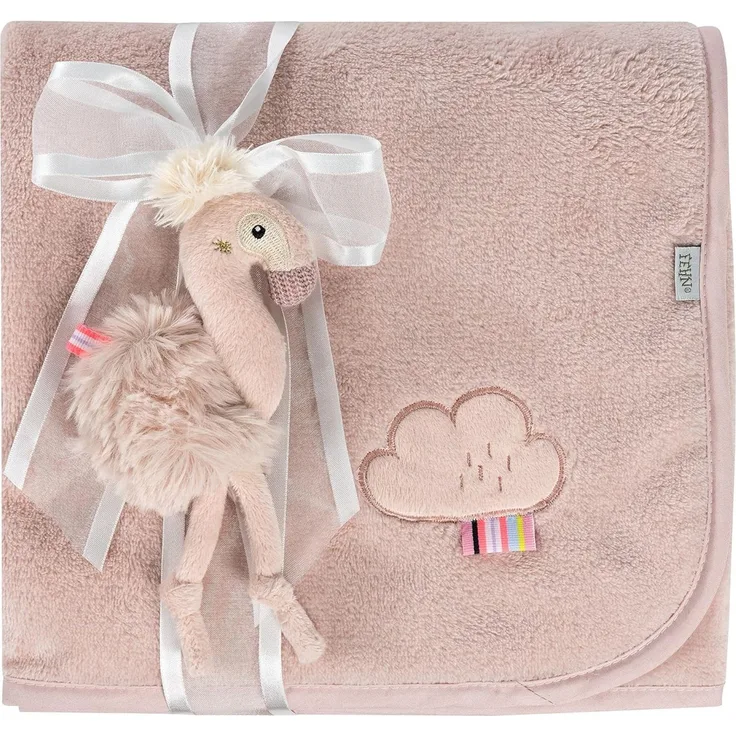Fehn Kuscheldecke Flamingo 75 x 100 cm Rosa