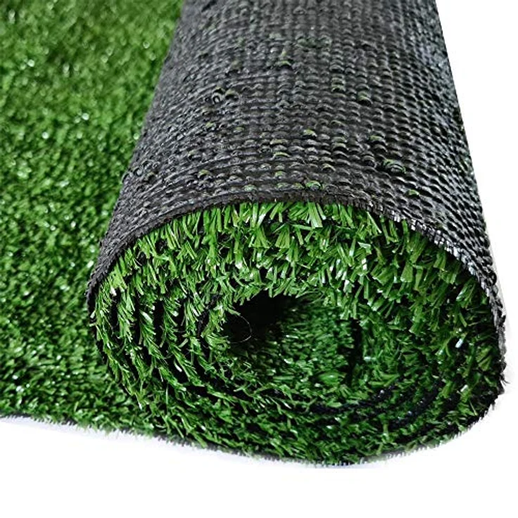 Kunstrasen 100x200 – Wetterfester Outdoor Teppich in Grün für Balkon, Terrasse & Garten | Robuster Teppichboden als Rasen-Alternative – Bild 2