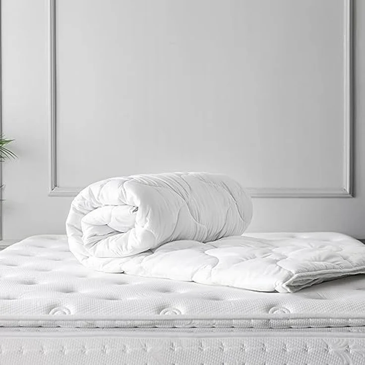 livessa Microfaserbettdecke mit Bezug 4 Jahreszeiten, Hautfreundlich, Steppdecke – Bild 3