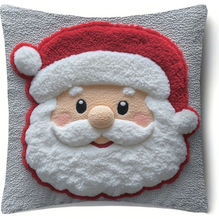 CLTYQ Kissenbezüge Weihnachten Retro, 4er Set Kissenbezug Weihnachten Dekokissen, (4 Stück), Leinen Kissenhüllen, Weihnachtskissenbezug Weihnachtsdeko – Bild 4