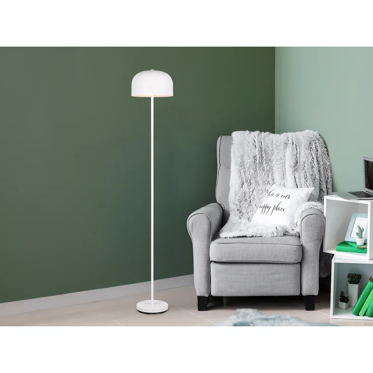 Akku Stehlampe JEFF dimmbar, per USB aufladbar, Weiß Höhe 147cm
