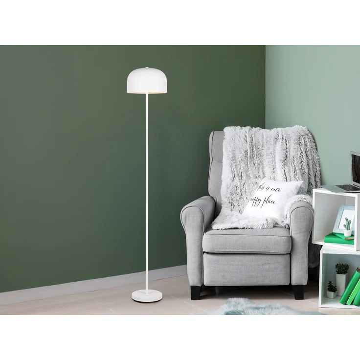 Akku Stehlampe JEFF dimmbar, per USB aufladbar, Weiß Höhe 147cm – Bild 1