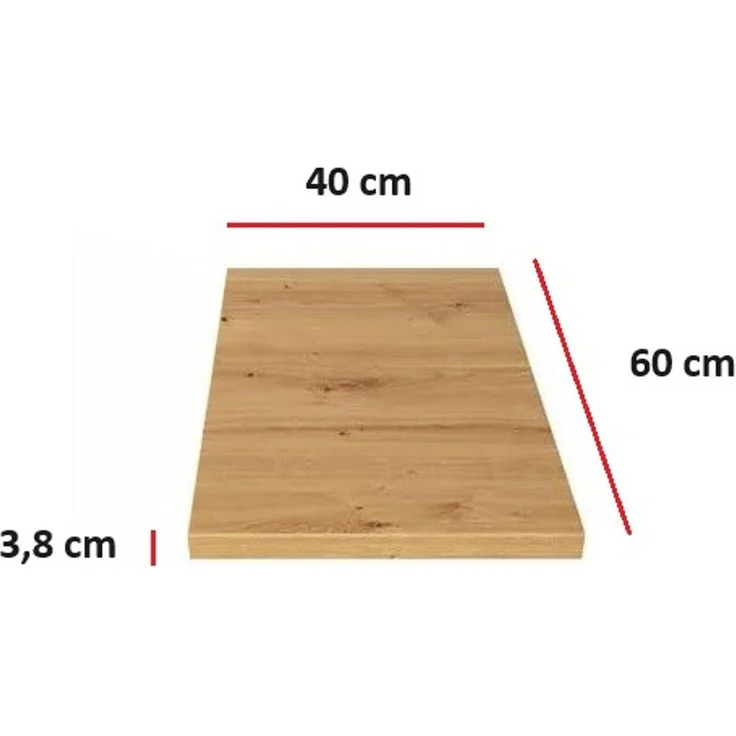 Küchen Arbeitsplatte 40 cm 38 mm Küchenzeile Küchenblock Eiche Artisan EKO STILO – Bild 1