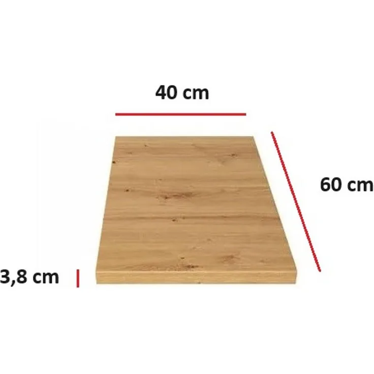 Küchen Arbeitsplatte 40 cm 38 mm Küchenzeile Küchenblock Eiche Artisan EKO STILO