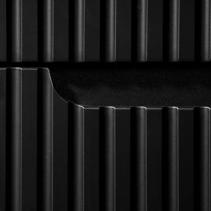 Waschtisch-Unterschrank 60cm, in schwarz mit Eiche, NEWPORT-56-BLACK – Bild 6