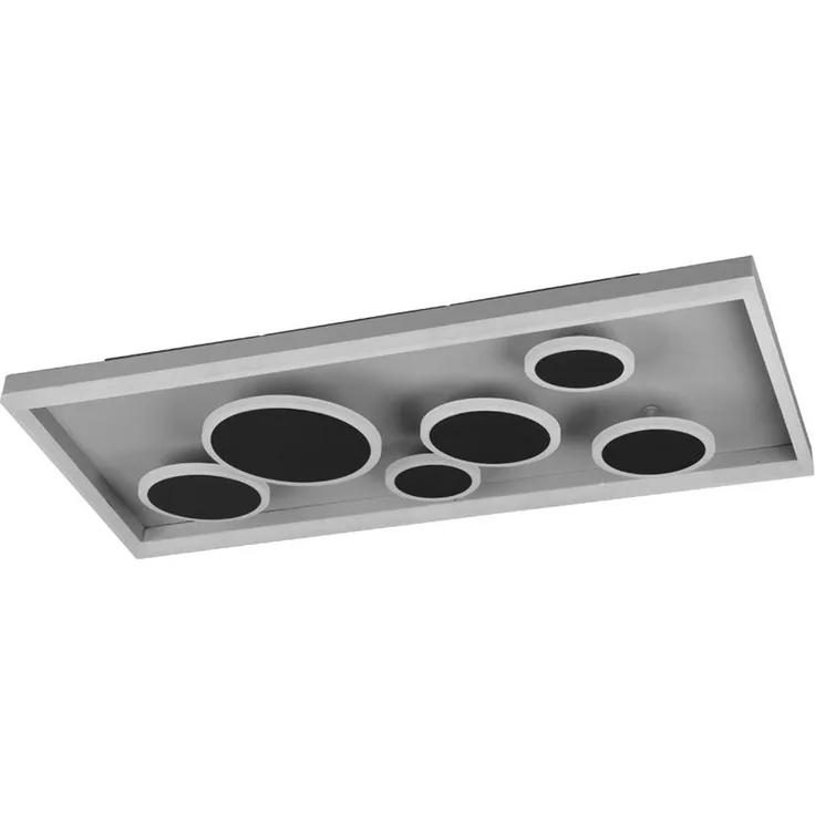 LED Deckenleuchte, CCT, Switch-dimmer, anthrazit, L 80cm