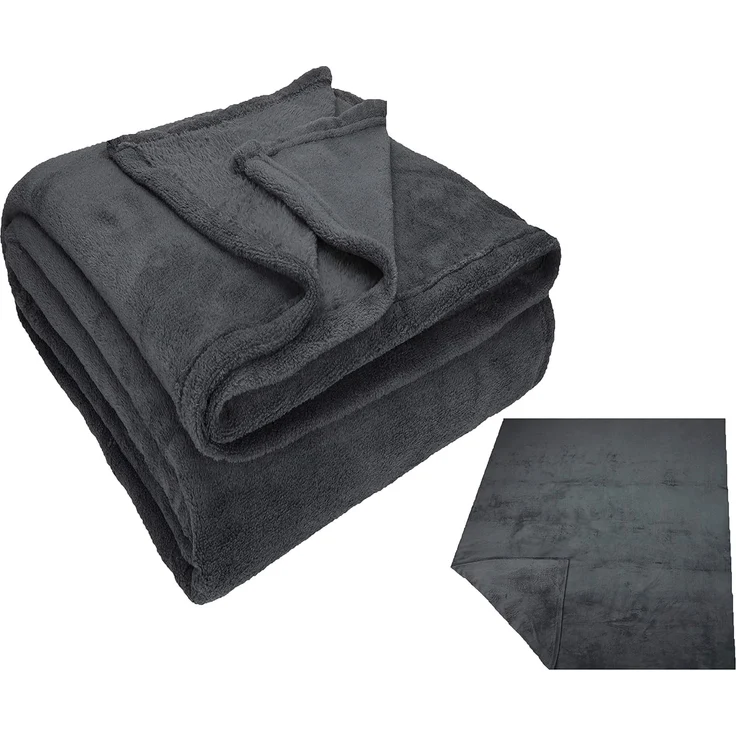 Wohndecke Kuscheldecke Fleecedecke Teddy XXL 150x200 cm, Betz, Sofadecke Decke Couch – Bild 1
