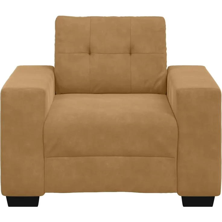 vidaXL Sessel Braun 100x78x80 cm Samt 4105105 – Bild 4