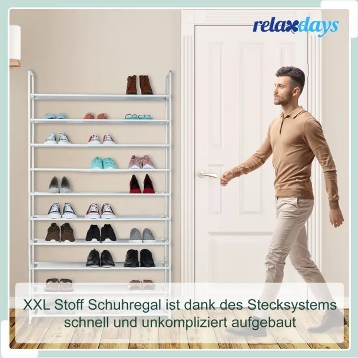 Schuhregal Stoff für 50 Paar Schuhe