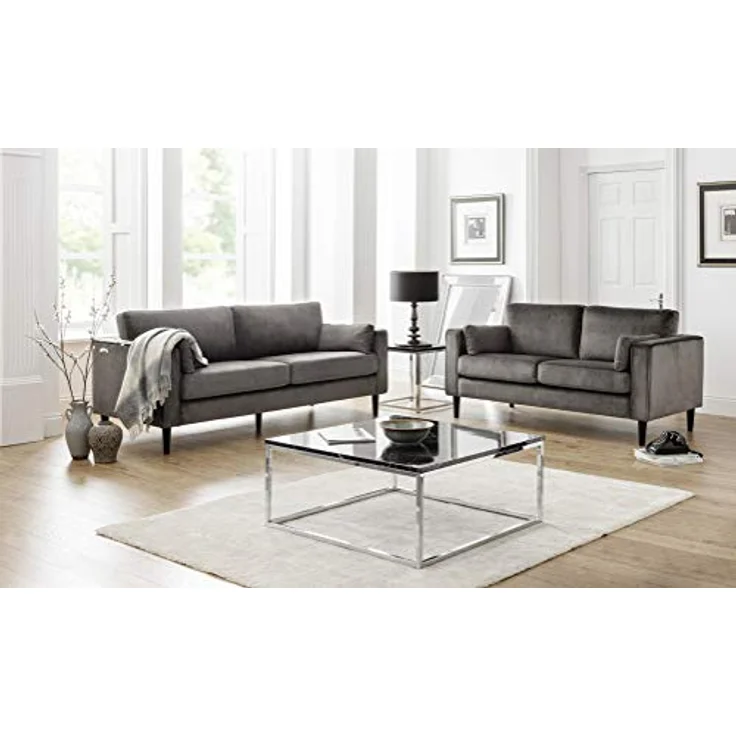 Julian Bowen Hayward Samt-2-Sitzer-Sofa, mittelgroß – Bild 4