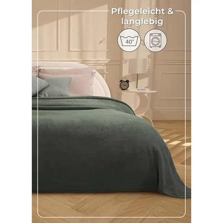 Wohndecke Wohndecke aus Baumwolle - Kuscheldecke, Baumwolldecke -, Laynenburg, Decke als Sofa-decke, Couchdecke, Wolldecke aus Baumwollmix – Bild 8