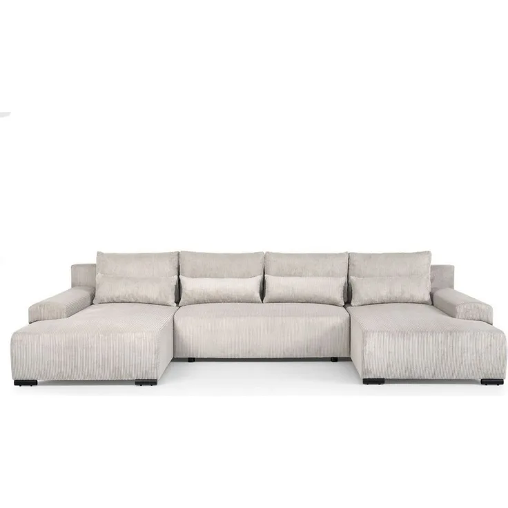 Beautysofa Ecksofa BENNY U, mit Schlaffunktion, mit Bettkasten, viele Farbvarianten