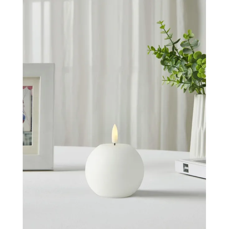 Eglo LED Kerze Leskino warmweiß 8 x Ø 8 cm weiß