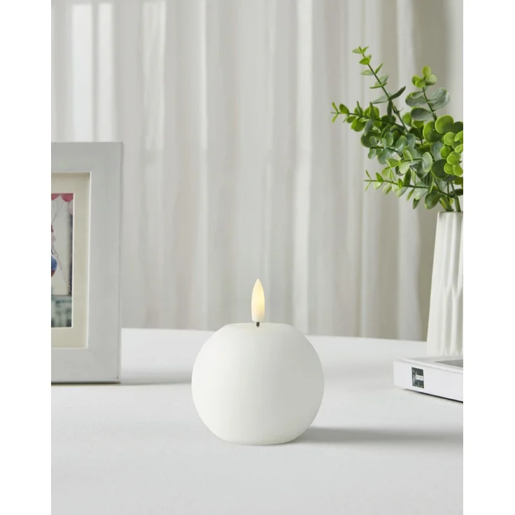 Eglo LED Kerze Leskino warmweiß 8 x Ø 8 cm weiß