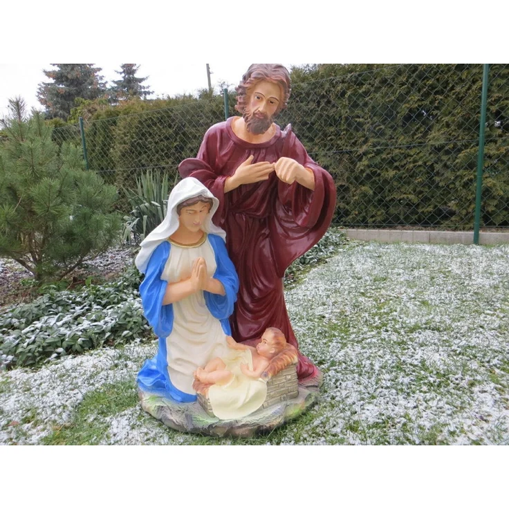 XXL Weihnachtskrippe-Krippe Set 85 cm hoch-Figur Josef Maria Jesus Kind v9 – Bild 2