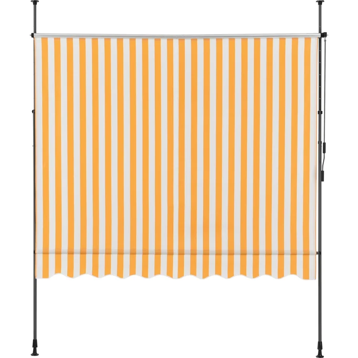 Klemmmarkise Stem 200x120x220-309 cm Gelb / Weiß [pro. tec] – Bild 5