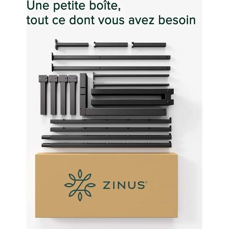 Zinus Elias Bettrahmen 90x190 cm – Höhe 36 cm mit Aufbewahrung unter dem Bett – Plattformbett aus Metall – Schwarz – Bild 5