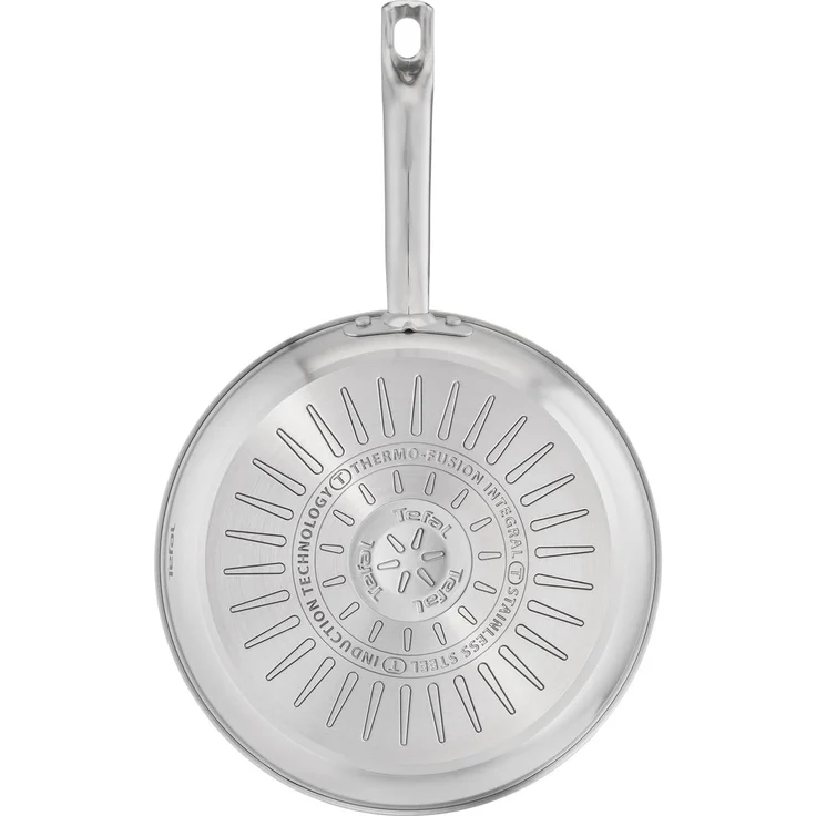 Tefal Virtuoso 2-teiliges Pfannenset 24 + 28 cm, Pfannen Induktion, hochwertiger Premium-Edelstahl, unversiegelt, für alle Herdarten geeignet, backofengeeignet bis zu 250°C, E492S2 – Bild 2