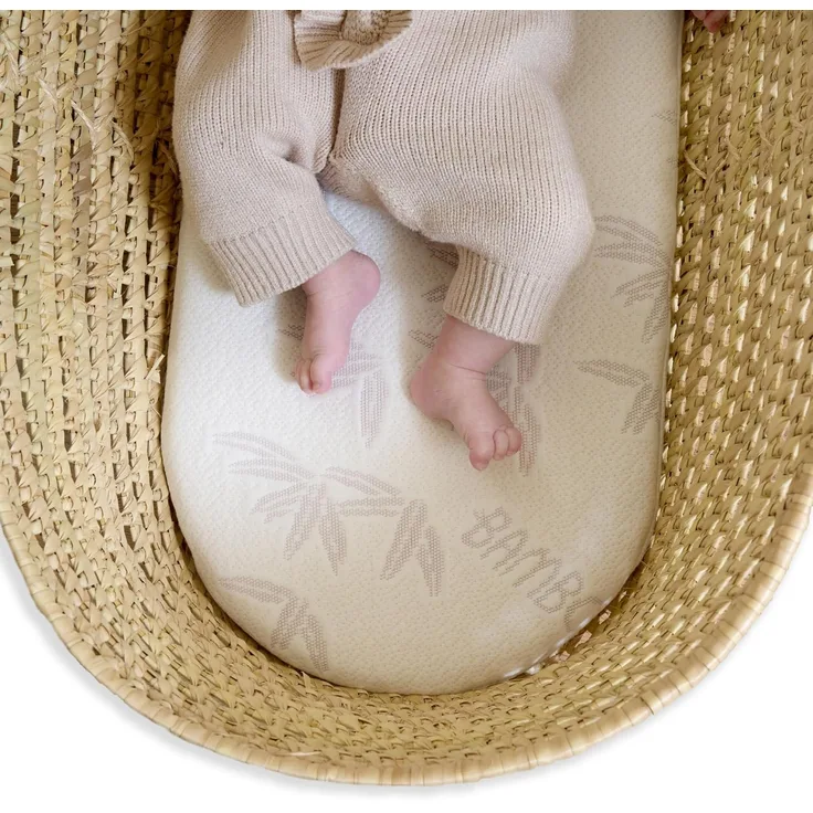 Clair de Lune Noah Pod® Matratze aus natürlichem Bambus, 74x28 cm