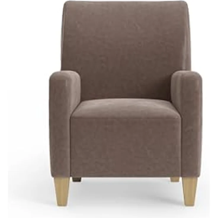 Cavadore Sessel Vida / Polstersessel im trendigen Design / 74 x 93 x 81 / Mikrofaser, Hellbraun – Bild 7