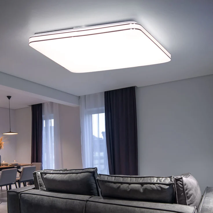 LED Deckenpanel, 3200 Lumen, App, CCT, Sternen-Effekt, L 50 cm – Bild 2