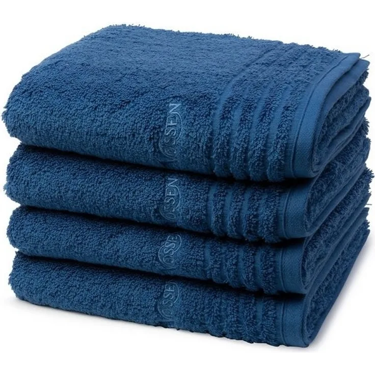 Vossen Vienna Style Supersoft 4 tlg. Frottier-Set - 4 X Handtuch (50 X 100cm) - 620 g/m2 - Deep blue