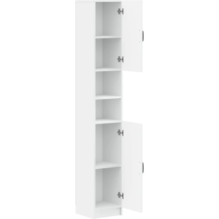 vidaXL Badezimmerschrank mit offenem Regal UTRECHT Weiß 897695 – Bild 2