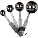 Städter Messlöffel Set, 4-tlg, Dosierlöffel, Portionierer, Backzubehör, Küchenhelfer, Edelstahl, 509207