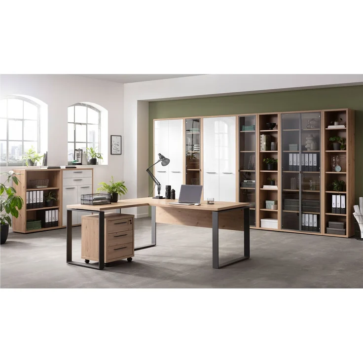 Schreibtisch Design-Office / Disegno, Holzfarben, 170 x 75 x 80 cm – Bild 2