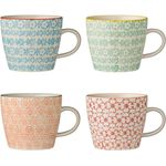 Bloomingville Becher Bloomingville Carla Becher Rot 300 ml Steingut 4er Set, Steingut