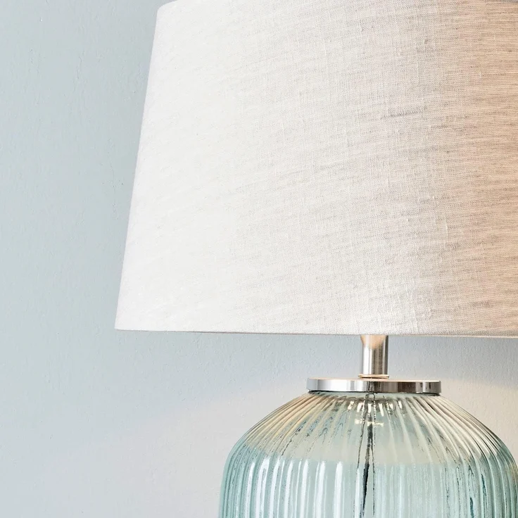 Mirabeau Tischleuchte Tischlampe Fenis creme/grün – Bild 6