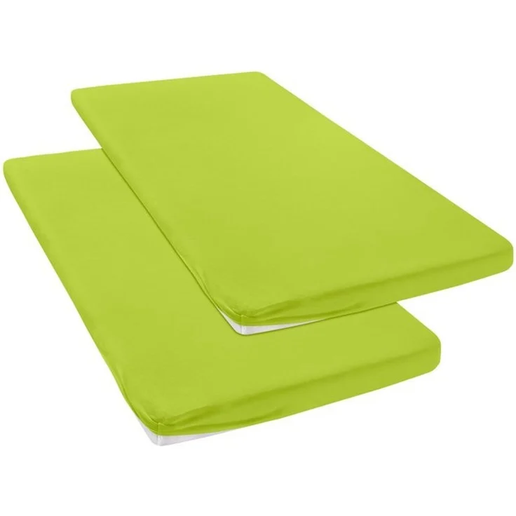 OTTO home Spannbettlaken Topper Basic, in Gr. 90x200, 140x200 oder 180x200 cm, Baumwoll-Jersey, Gummizug: rundum, (2 Stück), Baumwolle, Matratzen bis 8 cm Höhe, Bettlaken, Spannbetttuch, Laken – Bild 3