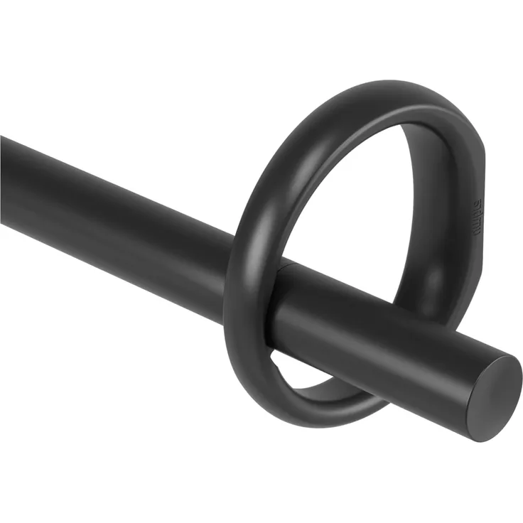 Umbra Gardinenstange Ringlet Schwarz, 107-305 cm, Stahl, Aluminium