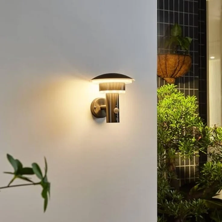 Lindby Außen-Wandleuchte Lillie, 1 x 9 W LED, warmweiß – Bild 2