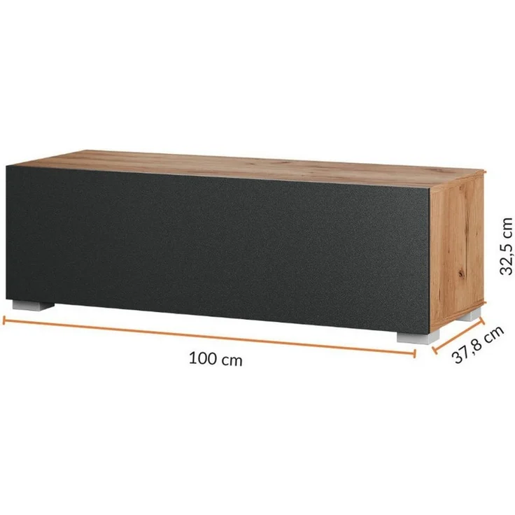 Planetmöbel Garderoben-Set Garderobenschrank, (Garderobenschrank, Wandgarderobe hängend oder stehend), in verschiedenen Farben – Bild 2