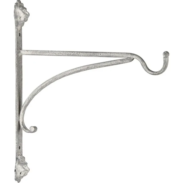 Wandhalterung für Blumenampel Löwenkopf Wandhaken Blumentopf Grau Patiniert