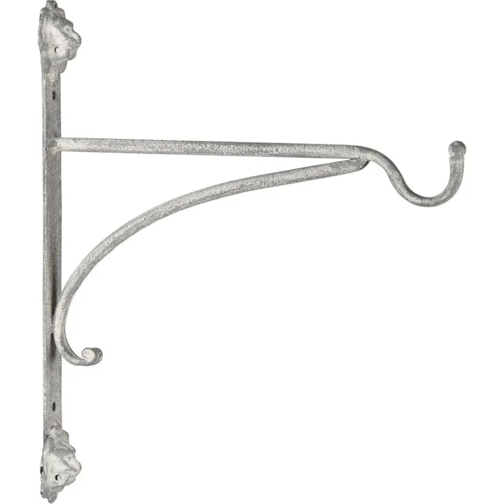 Wandhalterung für Blumenampel Löwenkopf Wandhaken Blumentopf Grau Patiniert