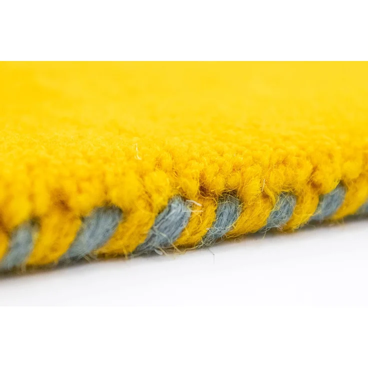 Gabbeh Teppich - Indus »Agra« 90 x 60 cm - gelb – Bild 3
