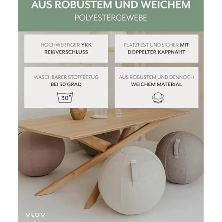 VLUV STOV Stoff-Sitzball concrete – Bild 7